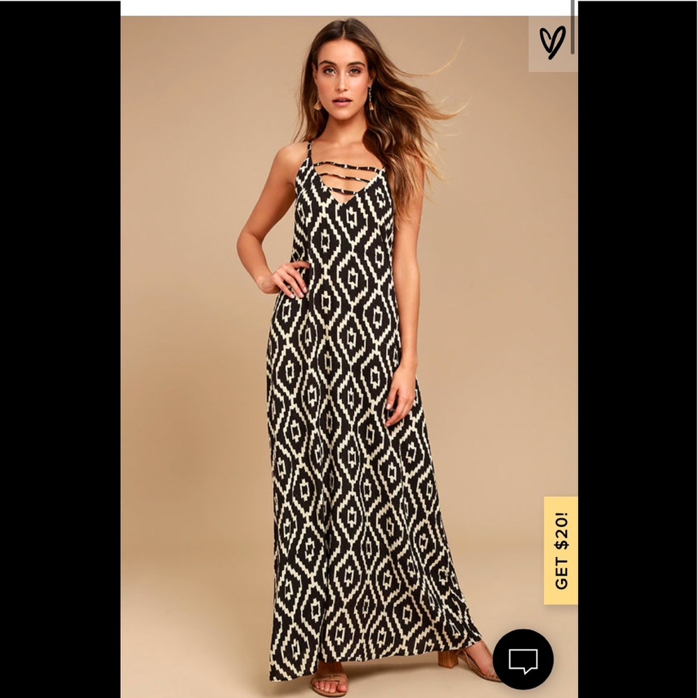 PRICE DROP!! NWT LULU’s light and airy maxi dress
